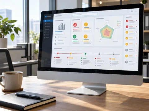 Enterprise credit monitoring dashboard for supplier financial risk assessment