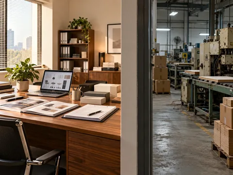 Trading company office and factory workshop comparison for outdoor equipment sourcing